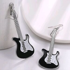 Guitar Drop Earrings